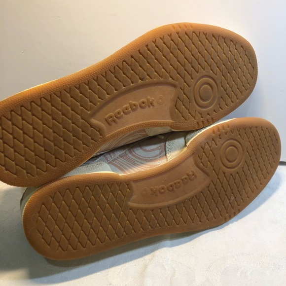 Reebok Club C 85 Men’s Size 11 Sneakers pink swirl design suede - Picture 8 of 12